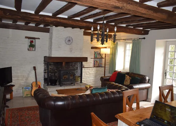 Charming 17th Century Normandy Longere In Valdalliere, Calvados Casa de Férias Le Theil (Calvados)